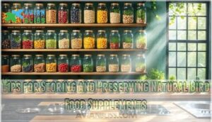tips for storing and preserving natural bird food supplements