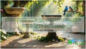 types of bird baths for backyard