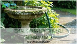 water source and plumbing considerations