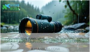 waterproof and fog-proof construction