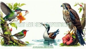 what are bird adaptations