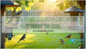 what time of day are birds most active at feeders