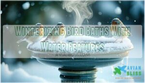 winterizing bird baths with water features