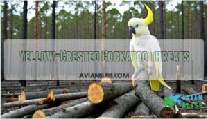 yellow-crested cockatoo threats