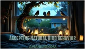 accepting natural bird behavior