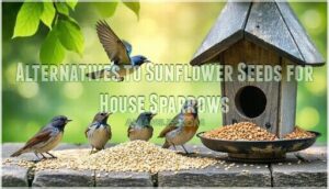 alternatives to sunflower seeds for house sparrows