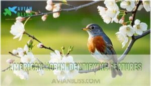 american robin identifying features