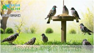 attracting doves to your yard