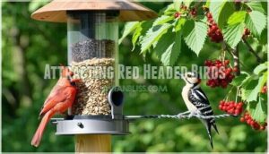 attracting red headed birds