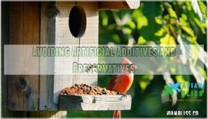 avoiding artificial additives and preservatives