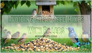 avoiding cheap seed mixes with fillers