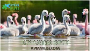 baby flamingo growth