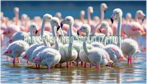 baby flamingo socialization