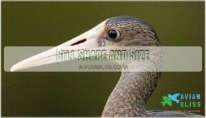 bill shape and size