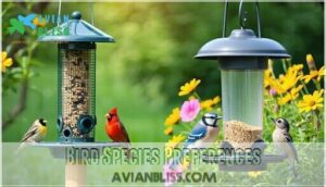 bird species preferences