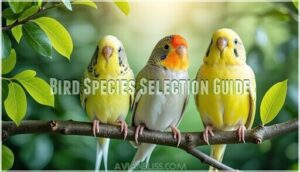 bird species selection guide