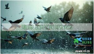 birds and rain effects