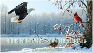 birds found year-round in michigan