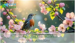 birds with red chests