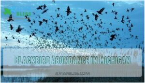 blackbird abundance in michigan