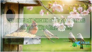can birds eat chicken feed