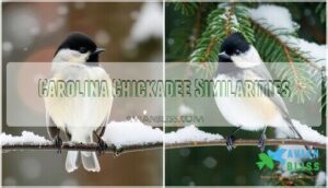 carolina chickadee similarities