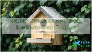 cedar bird house weatherproof