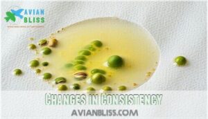 changes in consistency changes in consistency