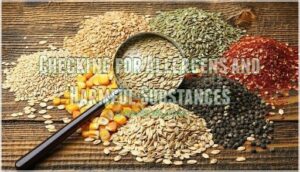 checking for allergens and harmful substances