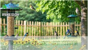 choosing the right bird feeders
