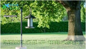 clearance space and feeder placement