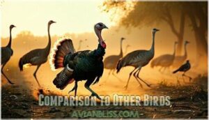 comparison to other birds