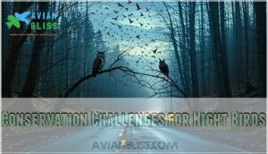 conservation challenges for night birds