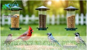 considerations for specific bird species