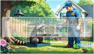 considering professional pest control or trapping