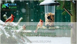 creating a suitable environment for cardinals' survival