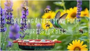 creating alternative food sources for bees