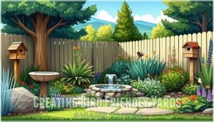 creating bird friendly yards