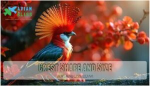 crest shape and size crest shape and size