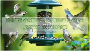 do house sparrows eat sunflower seeds