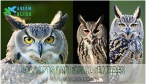 ear tufts and facial features