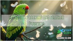 excessive preening and feather plucking