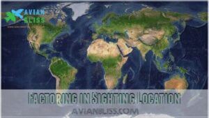factoring in sighting location factoring in sighting location