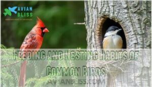 feeding and nesting habits of common birds