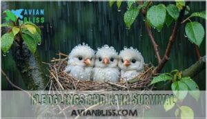 fledglings and rain survival
