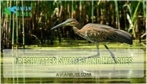 freshwater swamps and marshes
