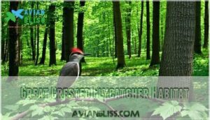 great crested flycatcher habitat great crested flycatcher habitat