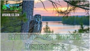 habitat and distribution of michigan owls