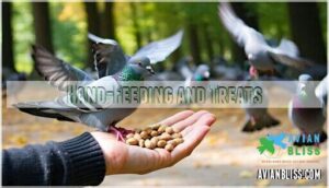 hand-feeding and treats