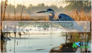 heron behavior patterns